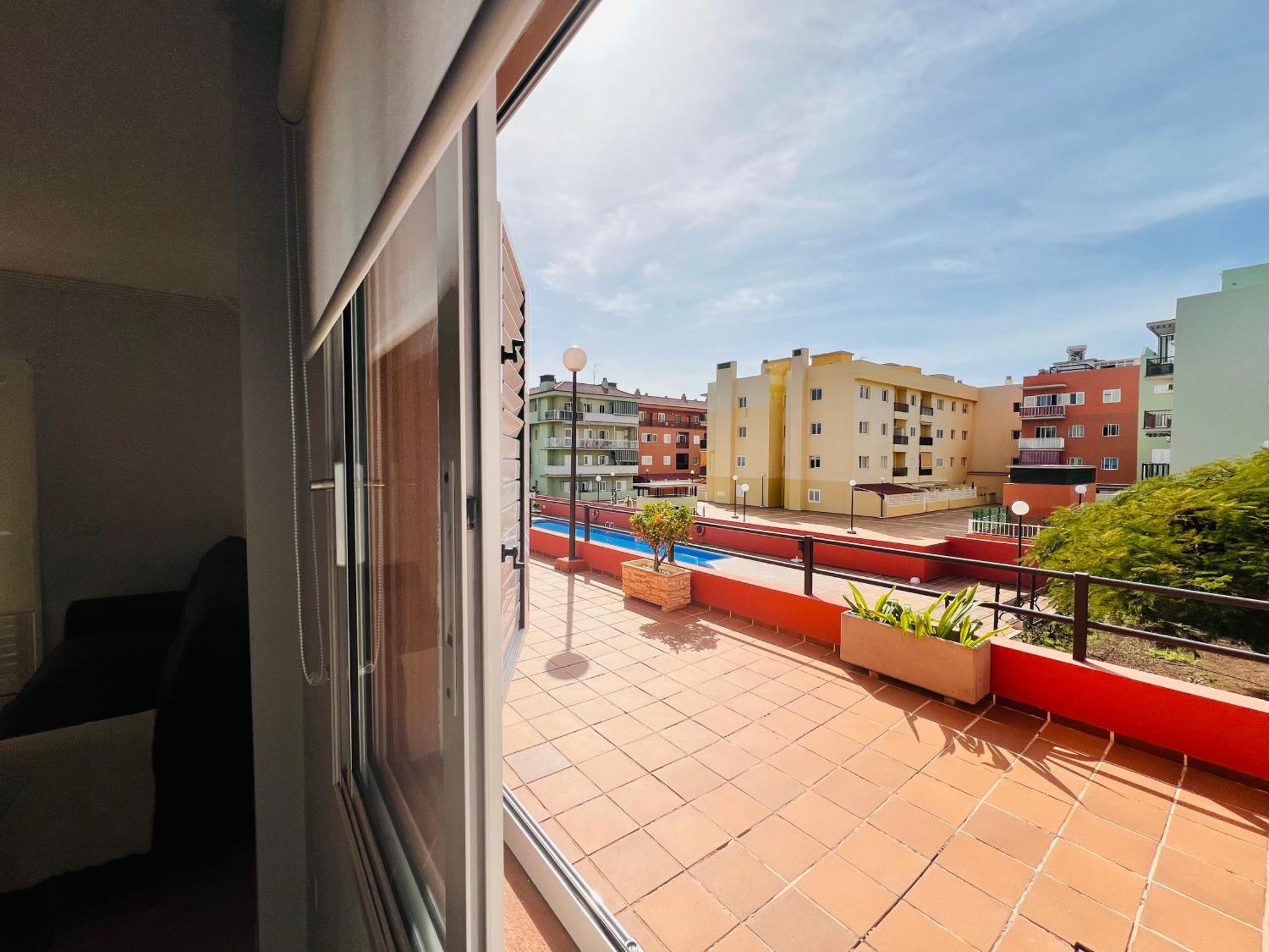 Apartamento Terraza Del Sol Con Piscina En กันเดลาเรีย ภายนอก รูปภาพ